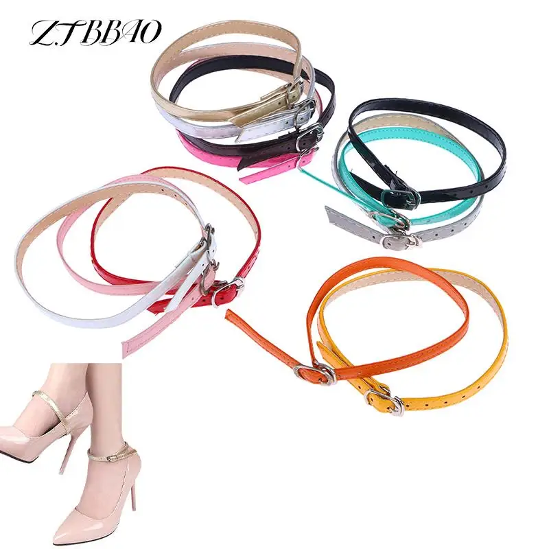 2PCS Anti-drop Heel Straps For High Heels Adjustable Non-slip Straps Sandals Toe Laces High Elastic Shoelaces Shoe Decoration 