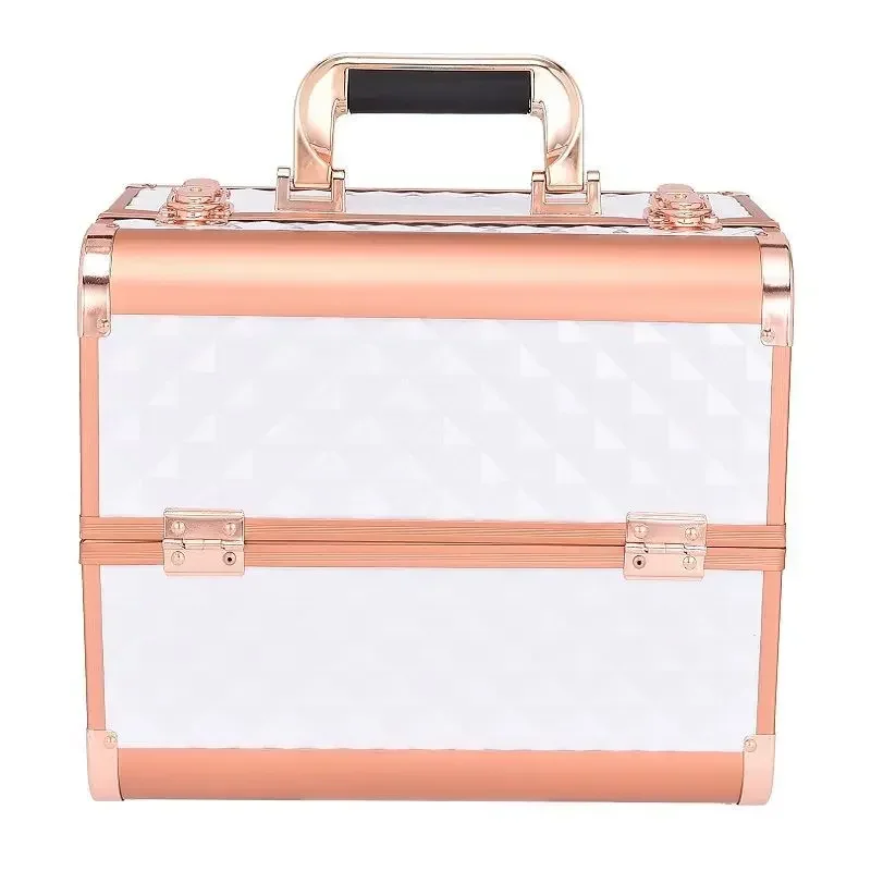 New Large Makeup Box Professional Beauty Cosmetic Cases Make Up Bag Tattoo Nail Multilayer Toolbox Storage Organizer Suitcase