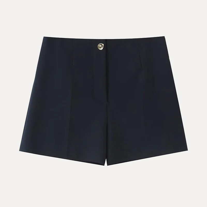 Vita alta A-Line orts Comodo design semplice Primavera 2025 Pantaloni casual da donna Vita alta Fibra di poliestere Pendolarismo Sle