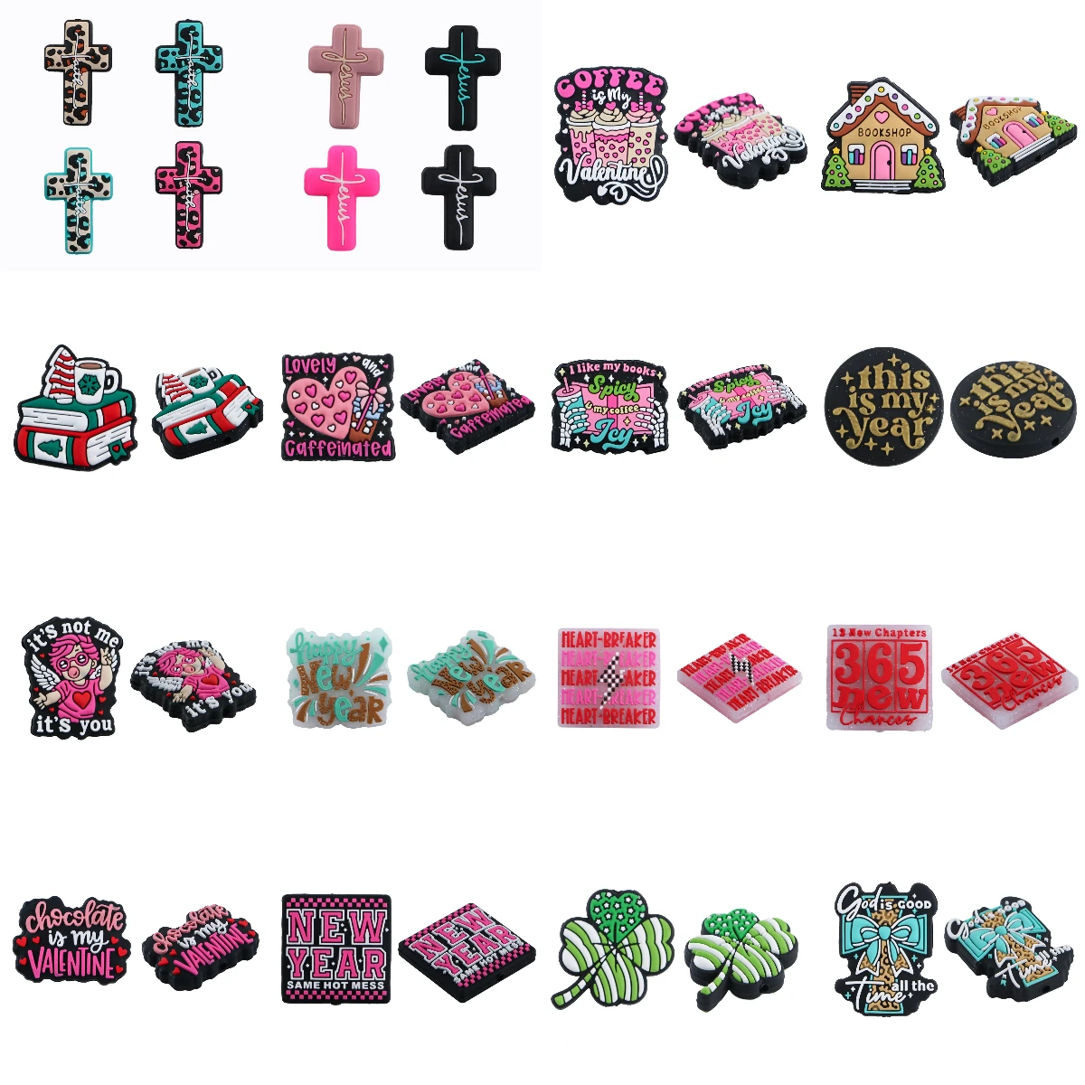 

5/10Pcs Silicone Beads Focus Beads For Jewelry Making DIY Pacifier Chain Bracelet Accessories