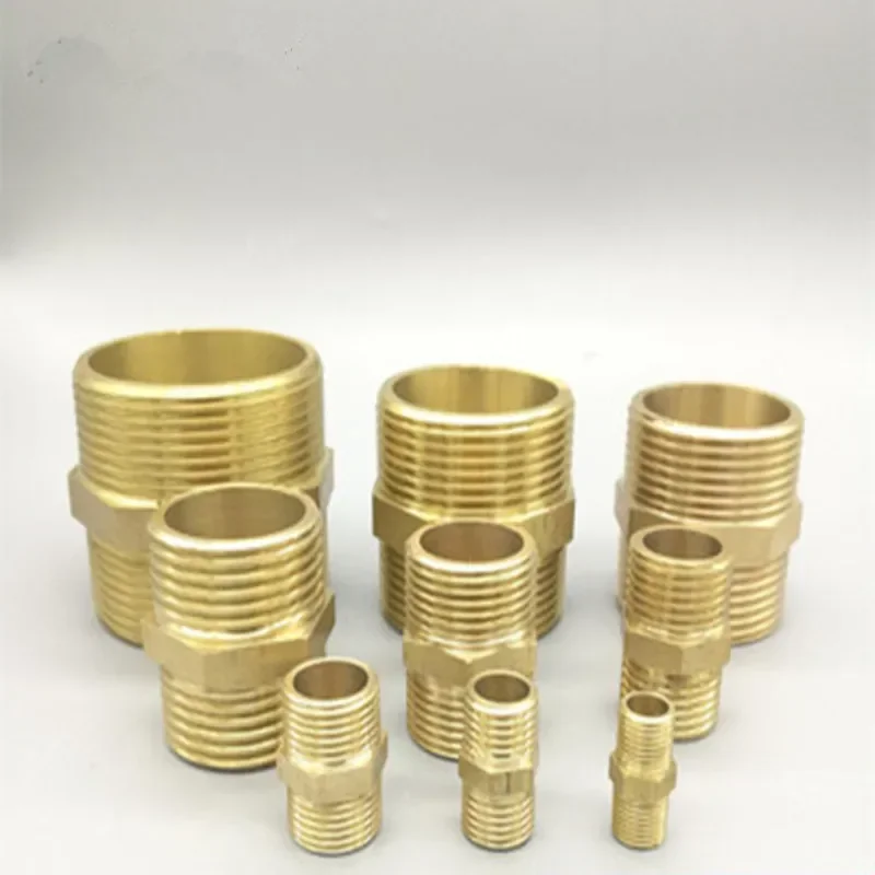 Brass Pipe Hex Nipple Fitting Quick Adapter 1/8