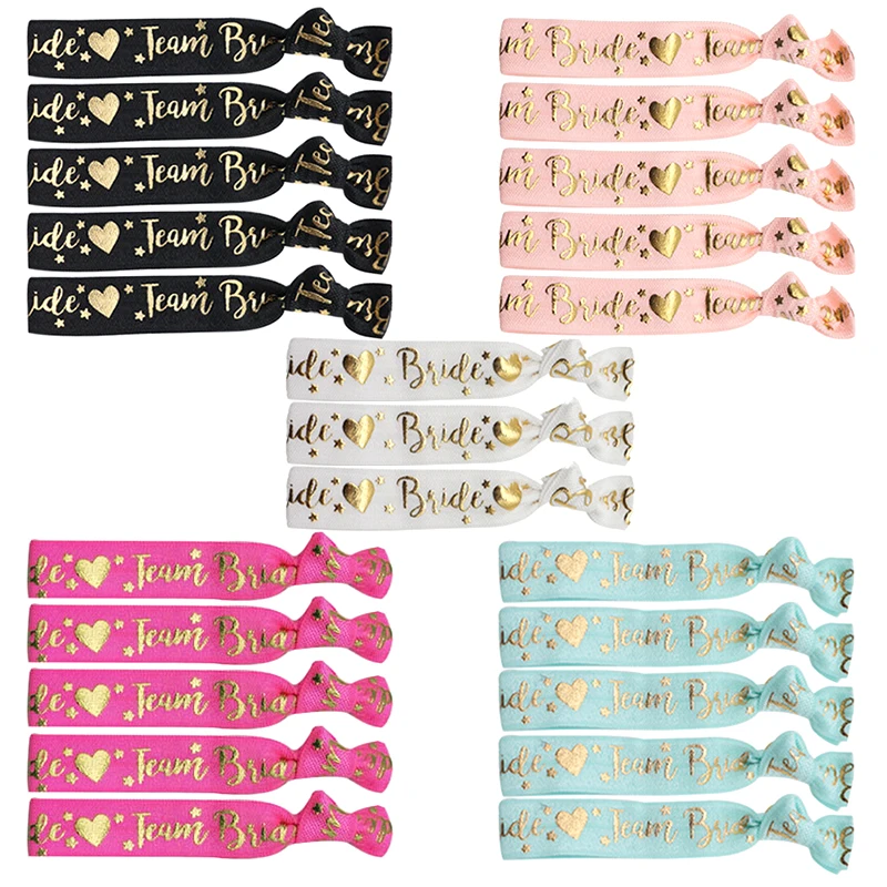 11pcs/set Bachelorette Party Wristbands Team Bride Bracelet Bride To Be Wedding Decoration Hen Party Supplies Bridal Shower