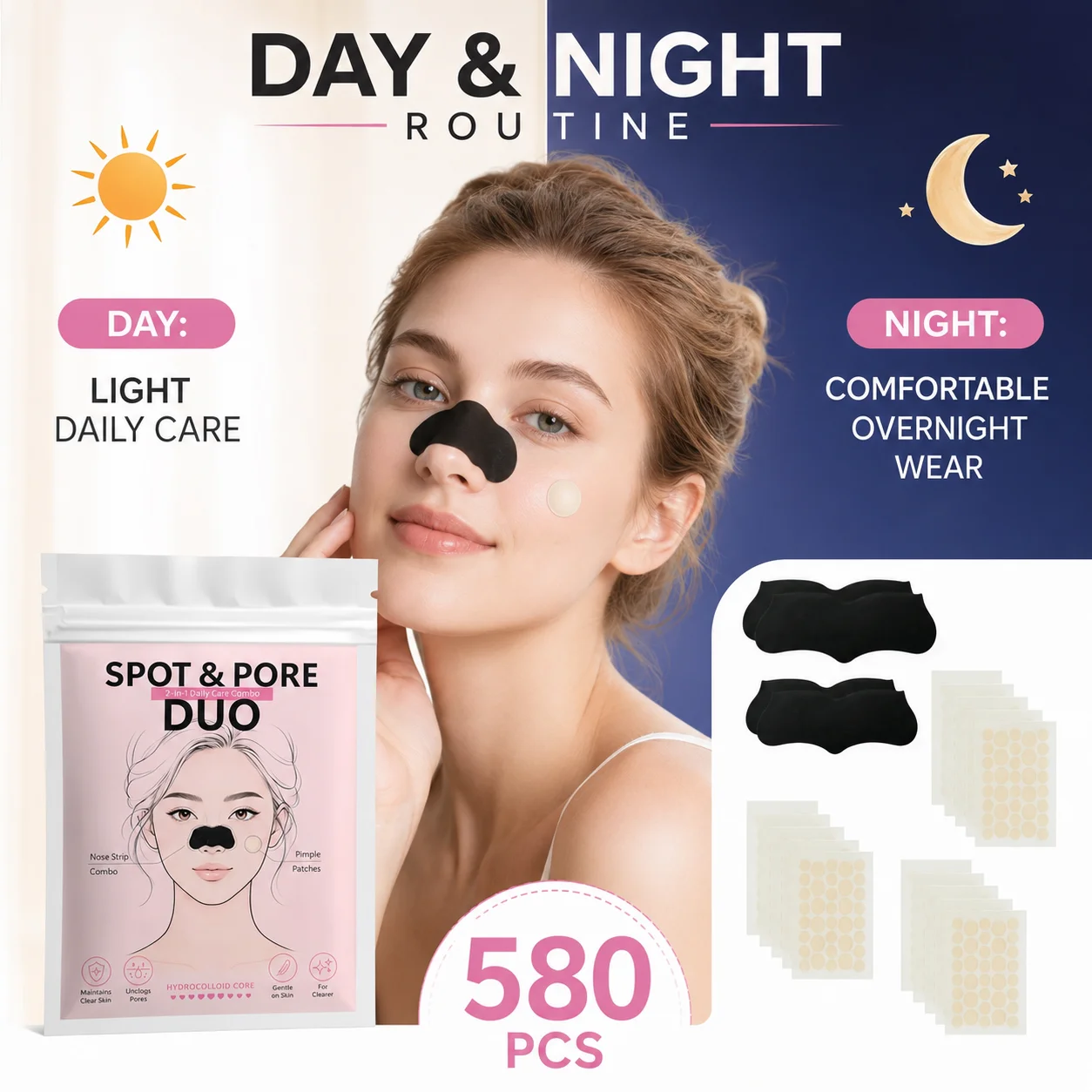 580 ชิ้น 2 ใน 1 ชุดแผ่นแปะจมูก - Beauty & Makeup Katia Di Paola บทวิจารณ์และราคา