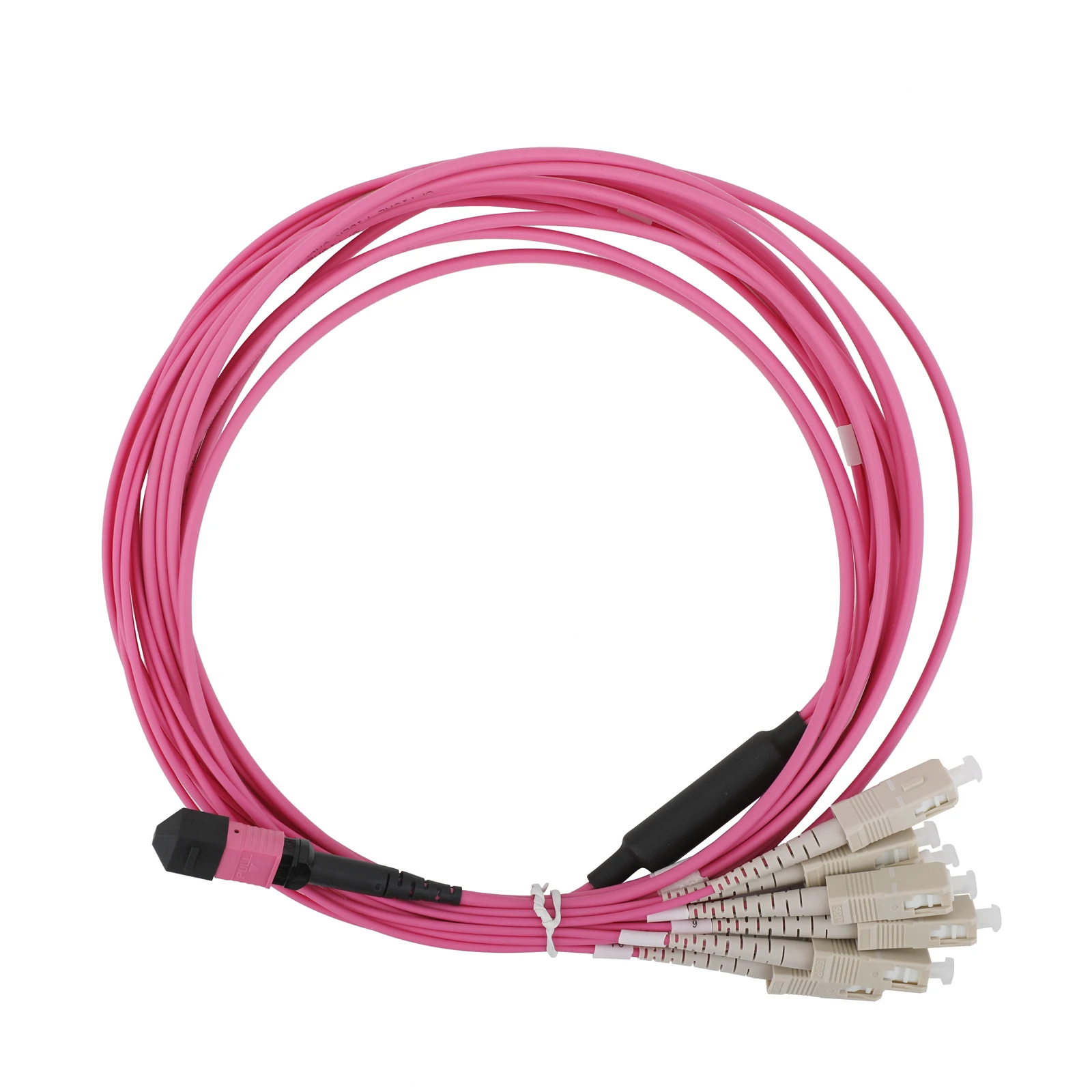 1 قطعة 10 جرام المتعدد 8-Core MPO/PC إلى 8SC OM4 الألياف البصرية تمديد كابل 1 متر/3 متر/5 متر/10 متر/15 متر/20 متر الألياف البصرية التصحيح الحبل