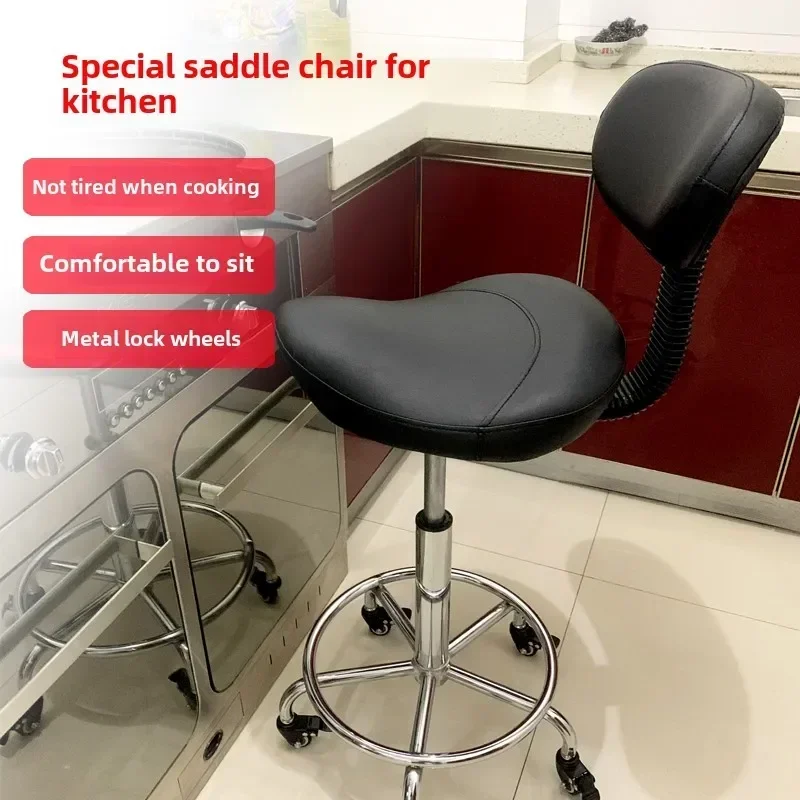 

Pedicure Tattoo Chair Wheels Hairstylist Beauty Salon Swivel Stool Horse Saddle Ergonomic Cadeira Furniture Beauty LJ50BC