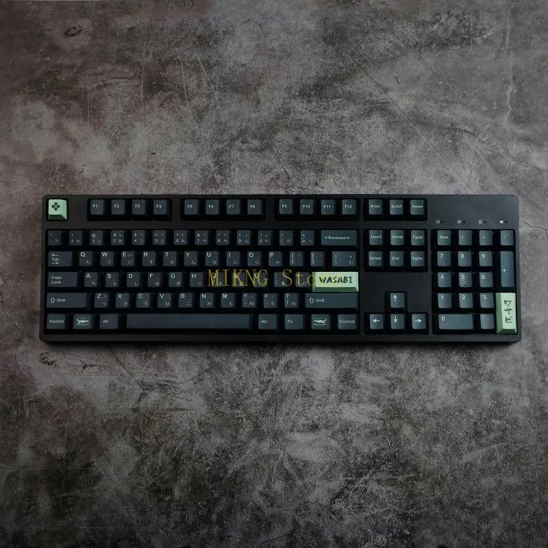 ملف تعريف الكرز PBT Keycaps Wasabi 142 Keycaps لصبغ لوحة المفاتيح الميكانيكية Subb أفضل بيع