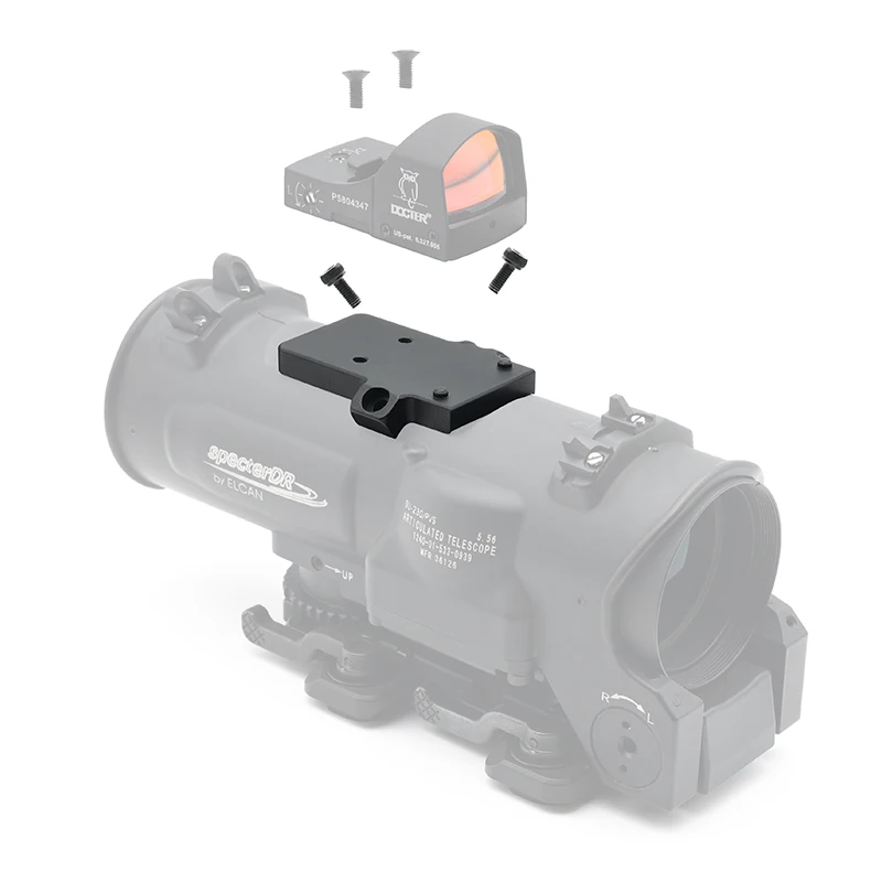 RM ريد دوت البصر لوحة دوكتر تركيب لوحة لتركيب شبح Elcan DR نطاق مصنوع من معدن الألومنيوم باستخدام الحاسب الآلي جودة عالية #6