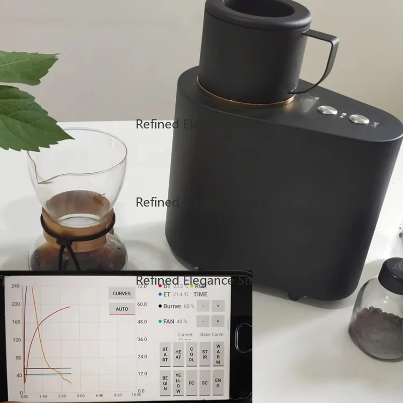 50G 100G Personal Home Mini Cafe Temperature Control Sample Bean Roasting Machine Coffee Roaster view 2