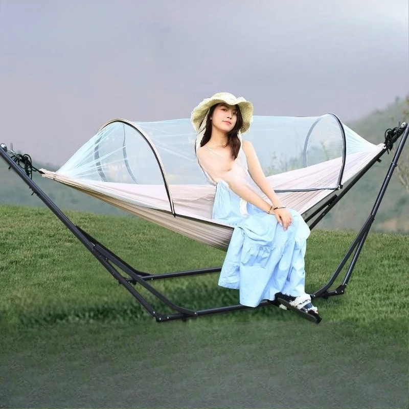 

New outdoor camping hammock bracket, home indoor and outdoor portable folding