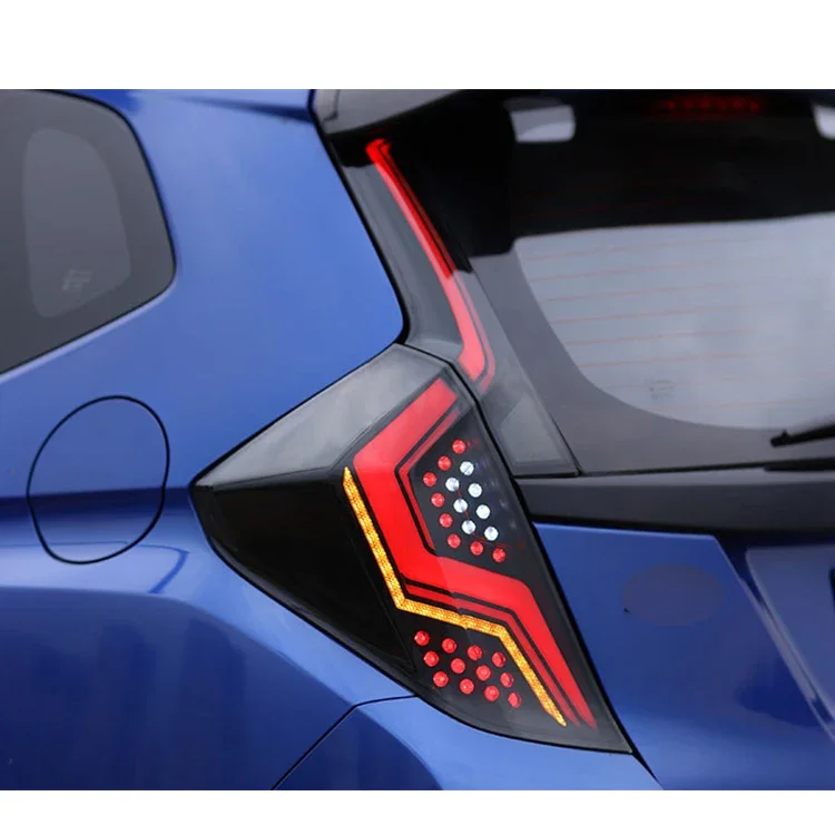 DK Motion Auto Upgrade Modified Car Taillight Tail Lamp LED Light For Honda Fit Jazz 2014 - 2020