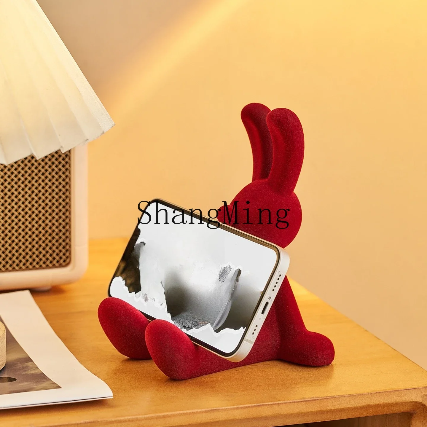 CLL flocking mobile phone holder desktop workstation office decoration ceramic decorative ornament