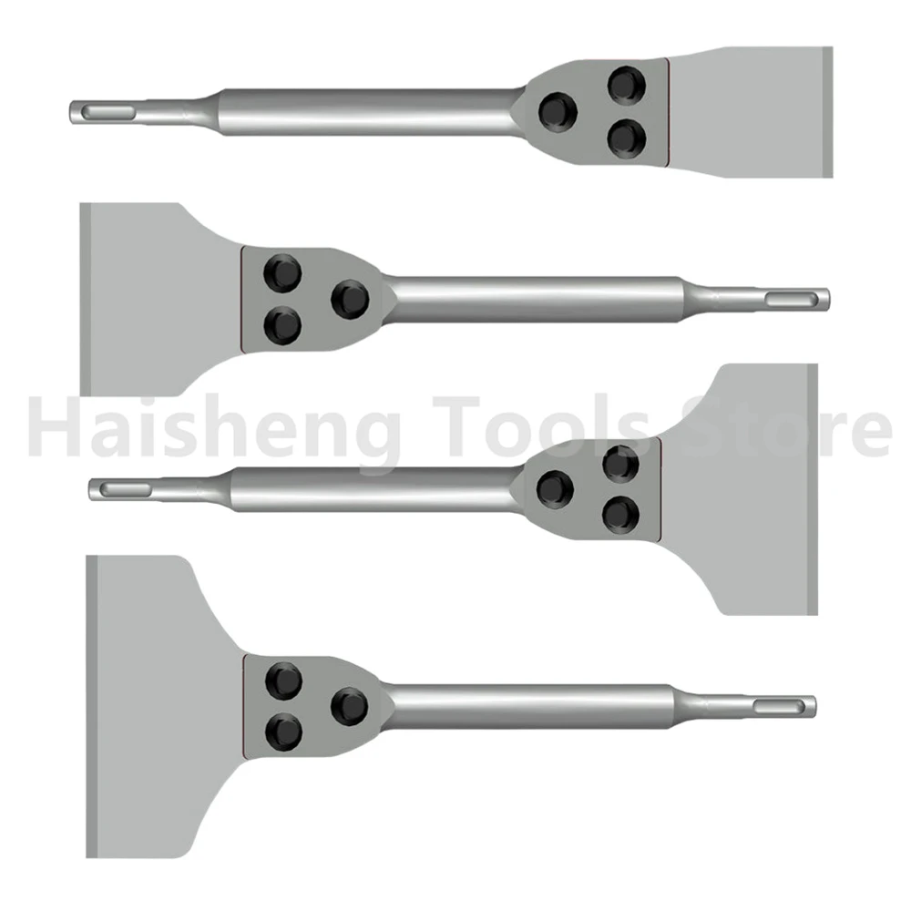SDS Plus Floor Scraper Electric Hammer Replaceable Blade Scaling Chisel Shovel for Tile Brick Concrete Wall Removal Tools