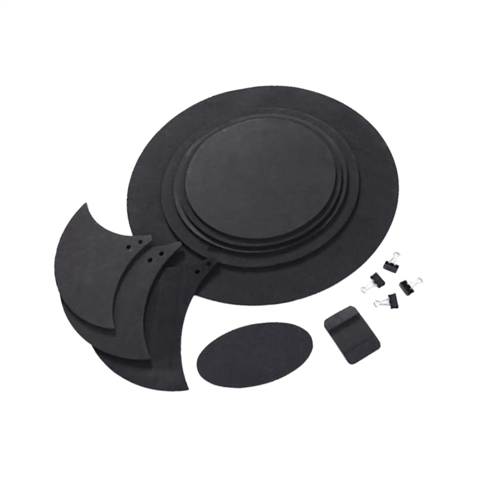 

10x Drum Mute Pad, Drum Practice Pad Set, Portable, Lightweight