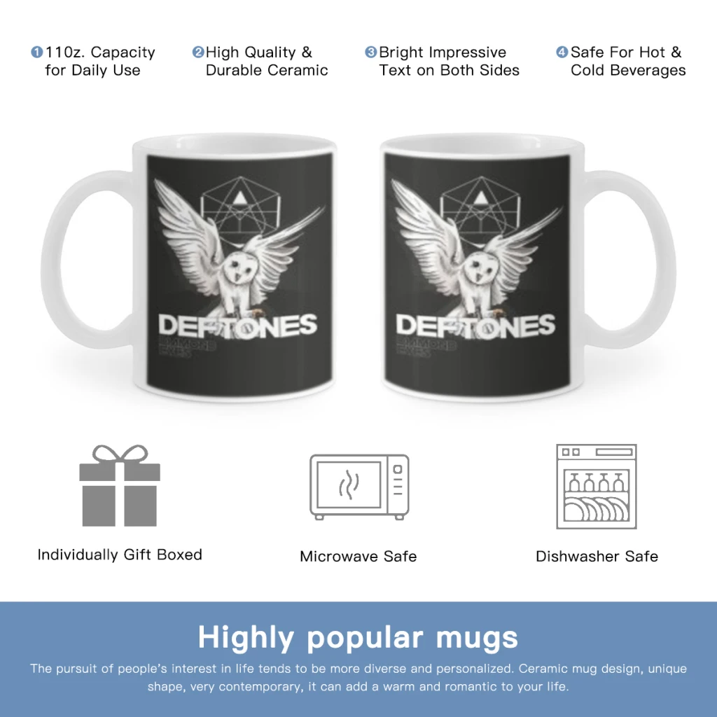 

lassic Hip Hop Singer Star Deftones Music Free shipping Coffee Mug Custom Tea Cup Black Milk Beer Mugs Lovers Friends Gifts