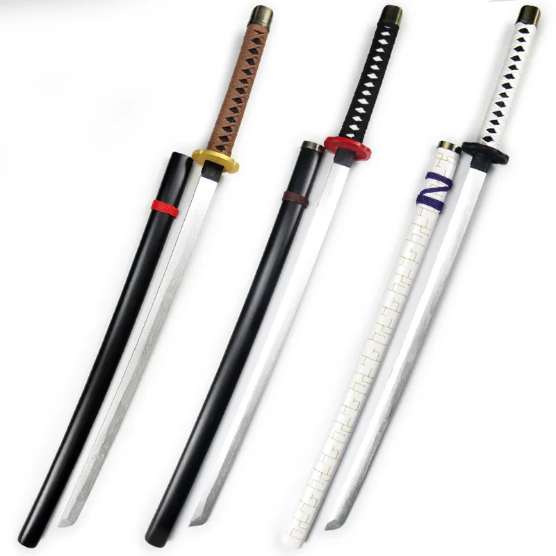 100 cm/33,37 in Inuyasha Holz Schwerter Modell Katana Requisiten Waffe Natürliche Zähne Cosplay Anime Peripheriegeräte Outdoor Spielzeug Sammeln