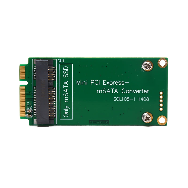 MSATA SSD to SATA Mini PCIe SSD adapter Card For Asus EPCS101 900A 901A