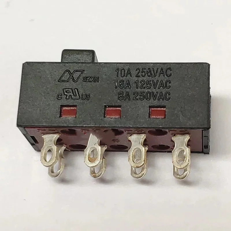 1~5PCS/LOT Square-head three-position 8-pin toggle switch for fan duct XN-2-2308 welding terminals hair dryer switch