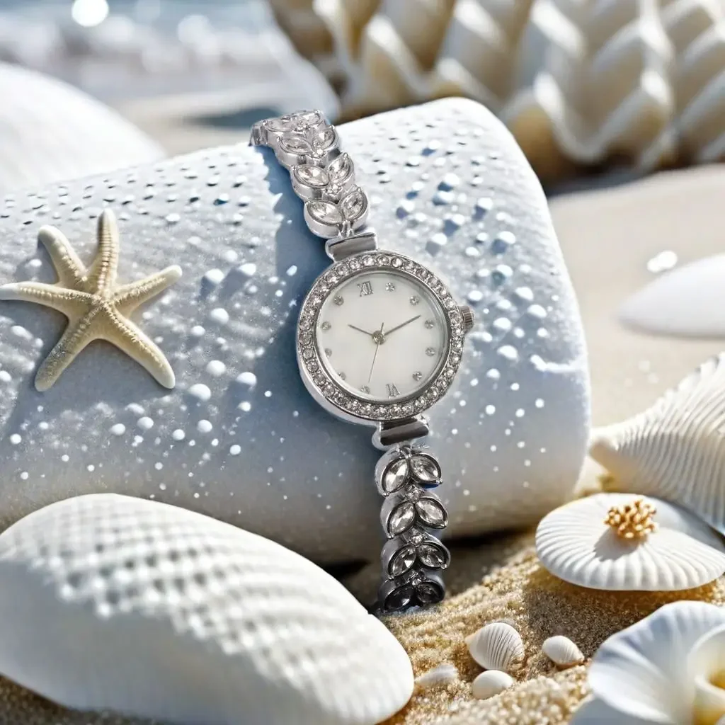 Mermaid watch women's genuine, niche, light luxury, fashionable, waterproof women's small dial watch