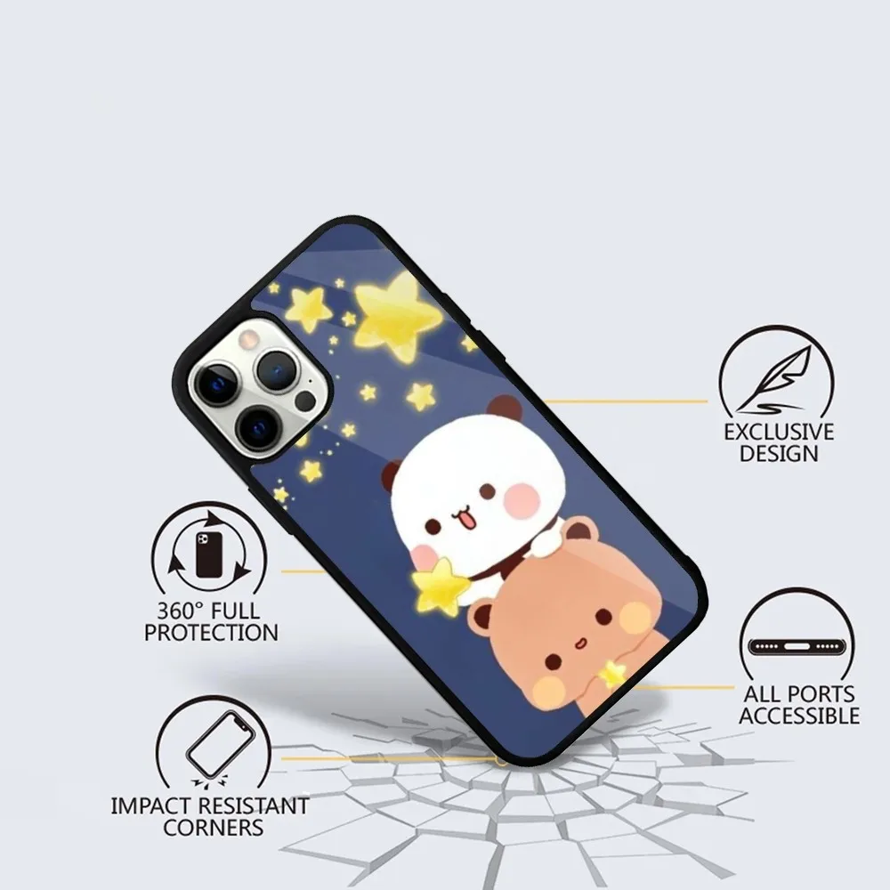 BuBu DuDu-Coque de téléphone portable, étui mignon pour iPhone 16,15,14,13,12,11,Plus,Pro,Max, Mini Magsafe, chargement magnétique sans fil