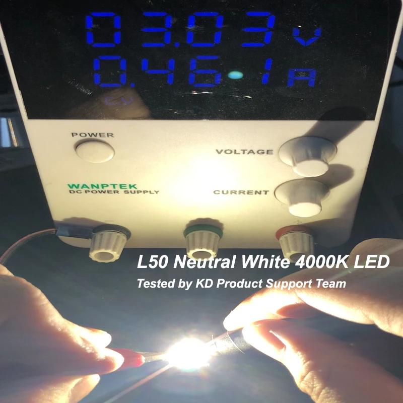 L50 20W 5A 1800 Lumens Neutral White 4000K SMD 5050 LED Emitter on on KDLITKER DTP Copper MCPCB Flashlight DIY High Power