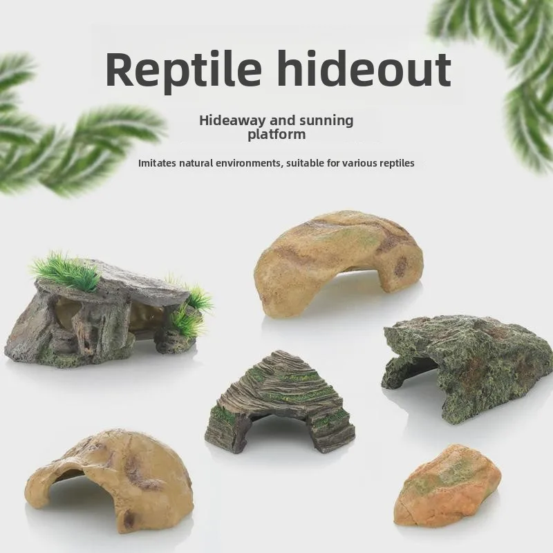 Resin Turtle Decorations for Fish Tanks Pet Reptiles And Amphibians Landscape Scenery Climbing Platform Sunbathing Hideout