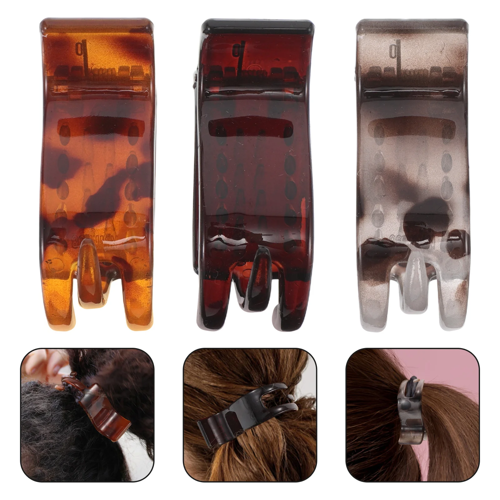 

3Pcs High Ponytail Clips for Thick and Curly Hair Stylish and Durable Non Slip Grip for Various Occasions Womens Hair Clips