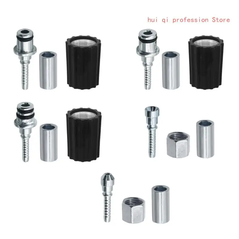 Pressure Washer Adapter Set M22 14mm or M22 15mm to 3/8 Inch Quick Pressure Washer Hose Fittings