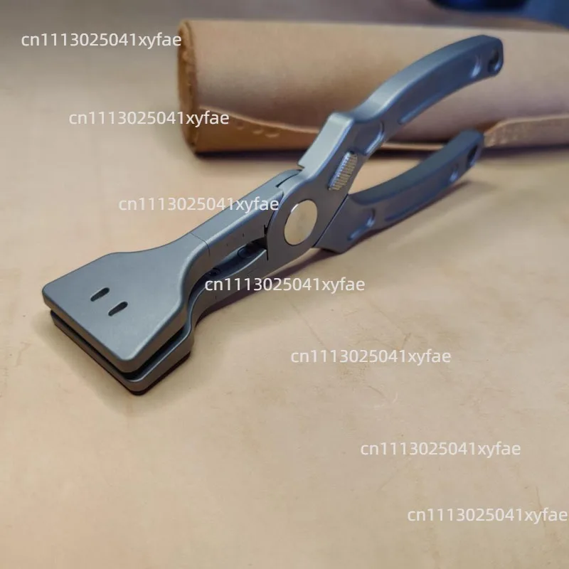 Leather Adhesive Clips for DIY Leather Tool Tools - Titanium Leather Flat Load Pliers