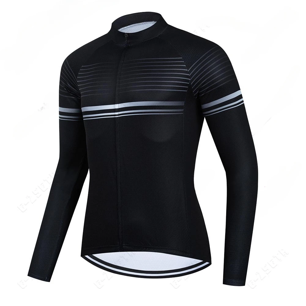 New Autumn Purple Long Sleeve Mens Cycling Jerseys MTB Bike Tops  Comfortable Bicycle Shirts