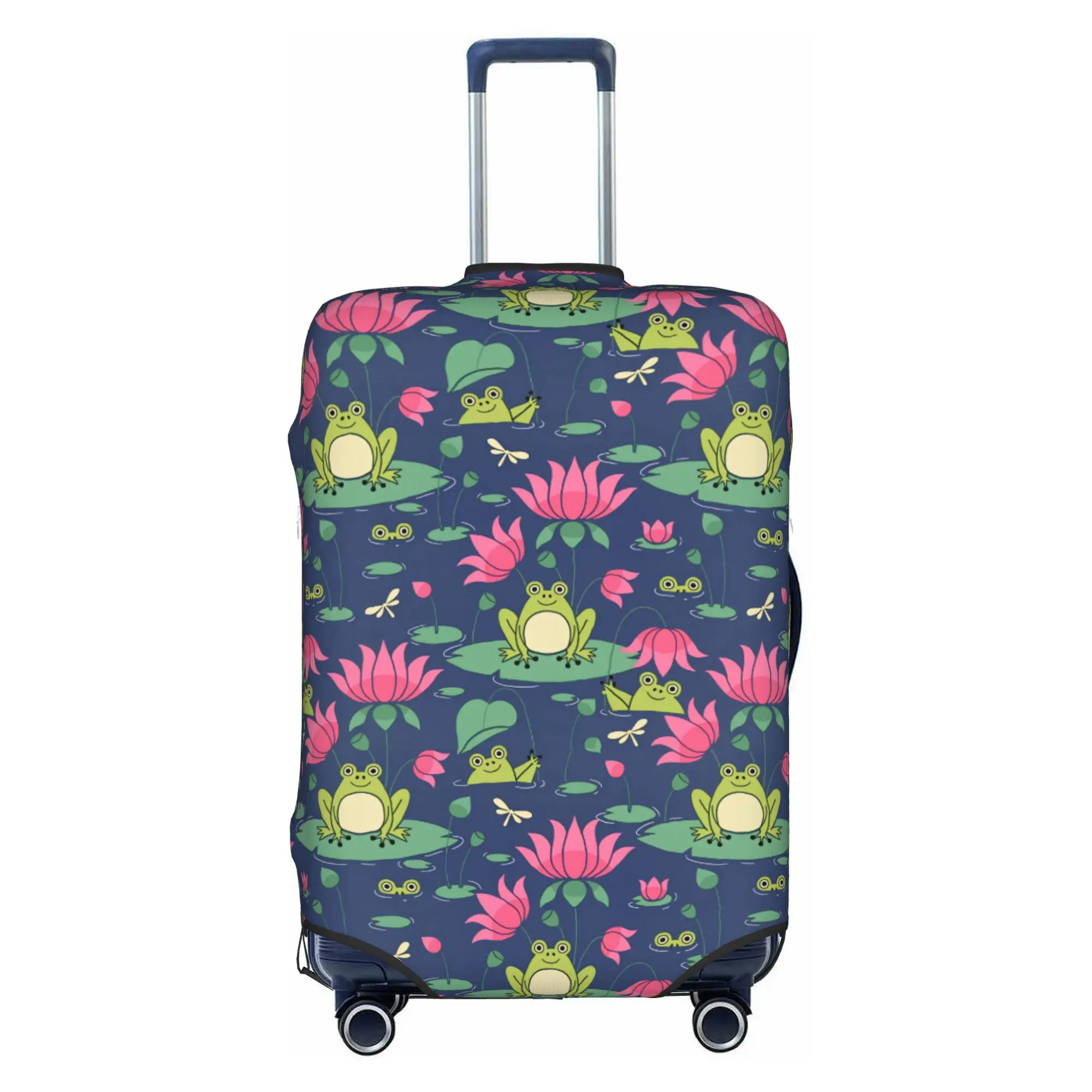 Frog Animal Lover  Luggage Cover Protector Fashion Animal Lover   Travel Suitcase Protective Cover for 18-32 Inch