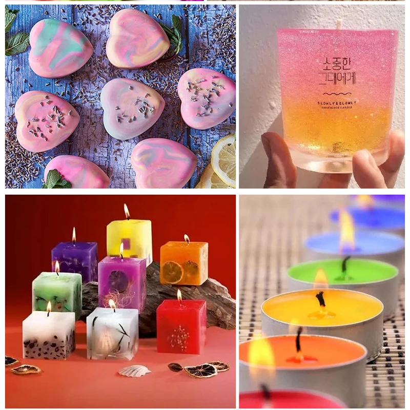 16Pcs/Set 10ml Candle Dyes Kit Liquid Colorant Pigment Set DIY Candle Making Supplies Aromatherapy Soap Wax Dye Candles Pigment