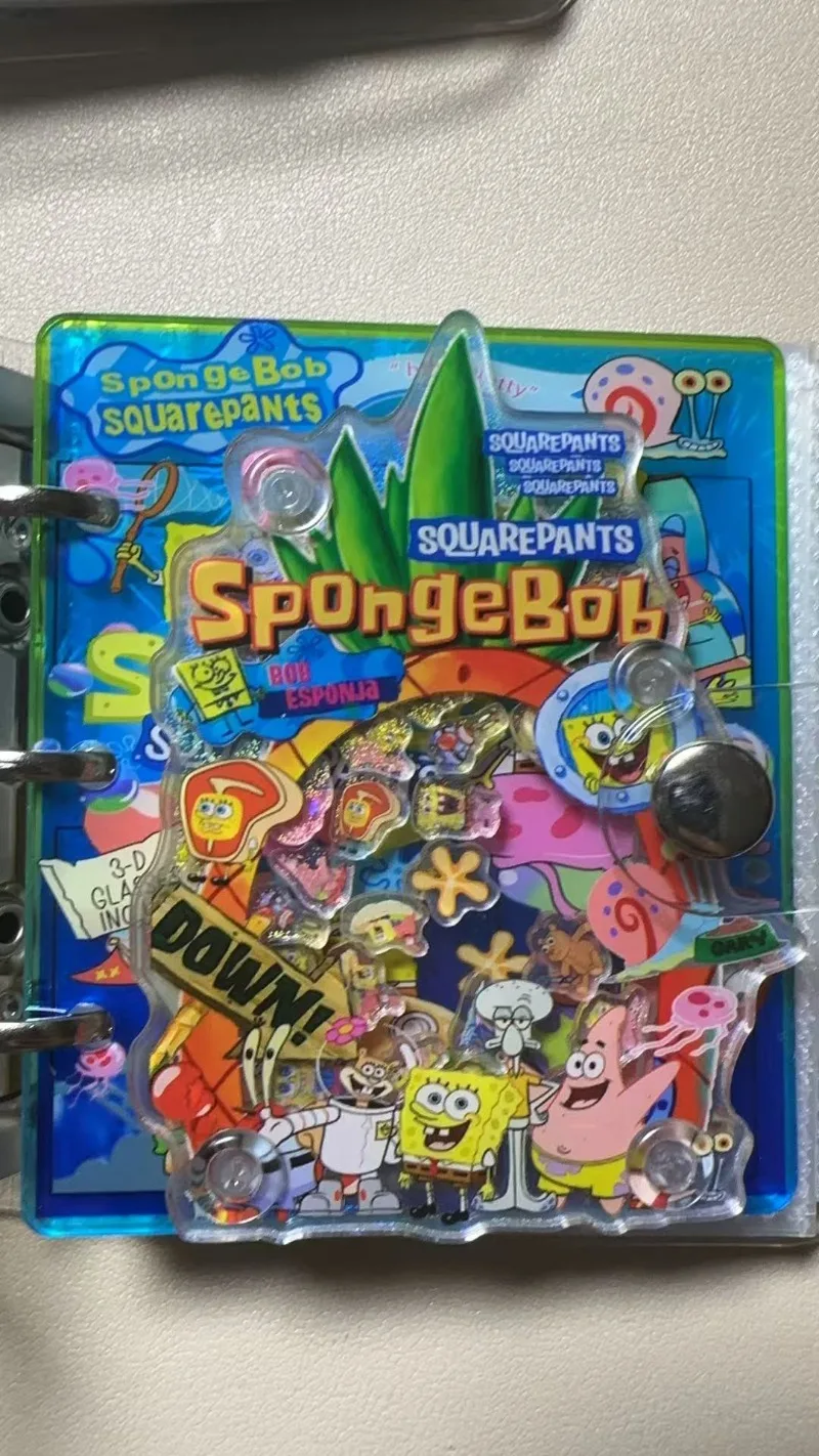 كتاب بطاقات AcrylicA8، رسوم متحركة كرتونية، مجموعة ألعاب تخزين أوراق فضفاضة ثنائية الأبعاد، بطاقة بنك الصور، هدية عيد HelloKitty