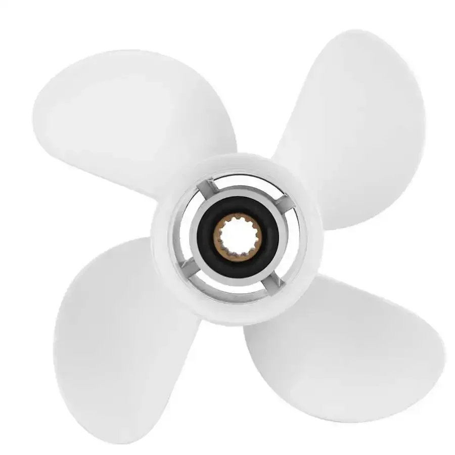 elica-fuoribordo-bianca-per-uso-marino-13-scanalature-10-3-8x13-pollici-rh-in-lega-di-alluminio-per-motore-yamaha-25‑60hp