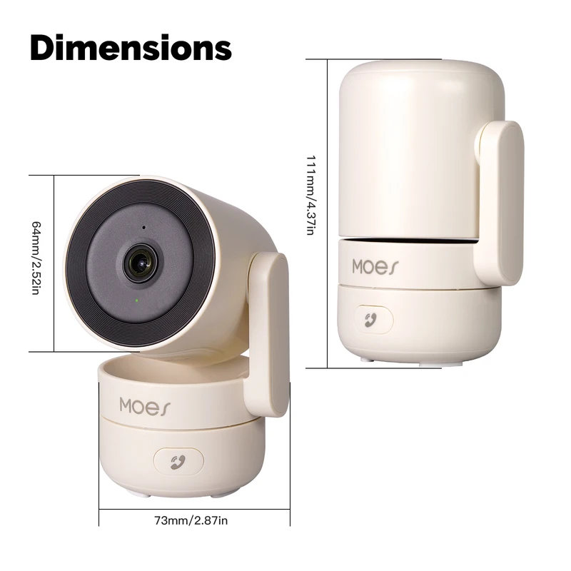 Câmera de Segurança Inteligente WiFi MOES 4MP HD — foto 6