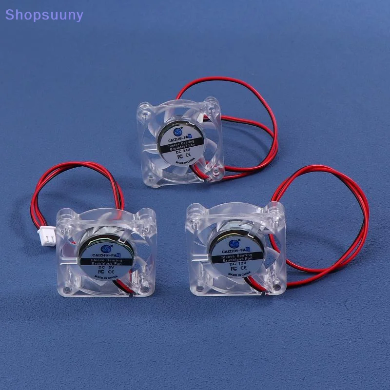 [SU]1 Piece Hydraulic Bearing Brushless 3D Printer Cooling Fan 4010 5/12/24V Transparent Cooling Fan For 3D Printer DC 2Pin[SU]