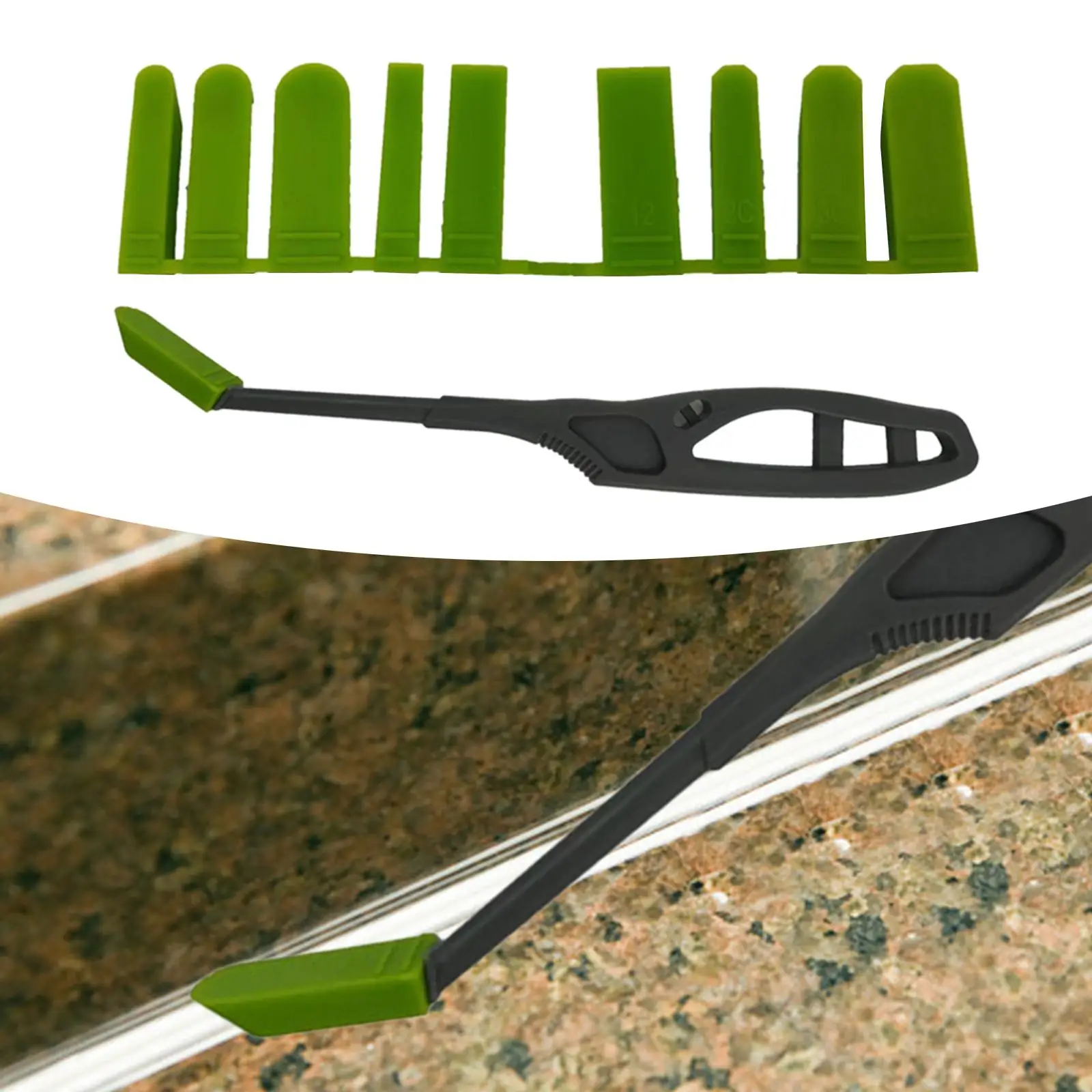 Glass Glue Angle Remover, Caulk Remover Tool, Pp Set, Acabamento Tool Kit para Parede