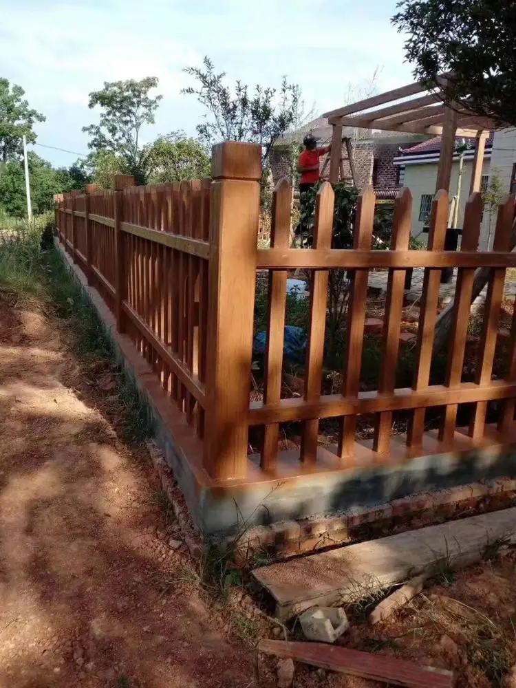 Precast Garden Decorative Concrete Picket Fence Molds For Sale view 5