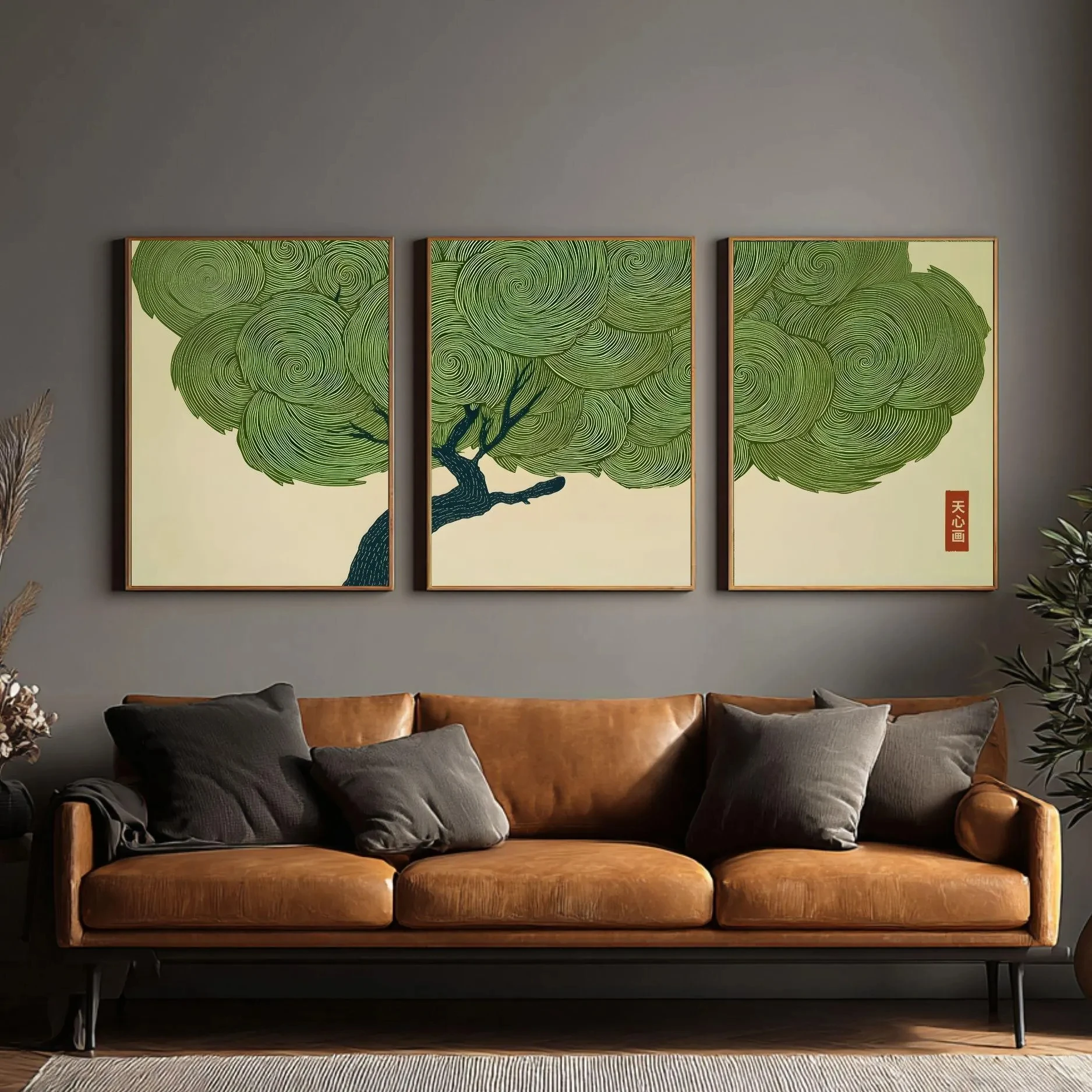 3pcs frameless Canvas Painting - Abstract Canvas Set ulasan dan harga