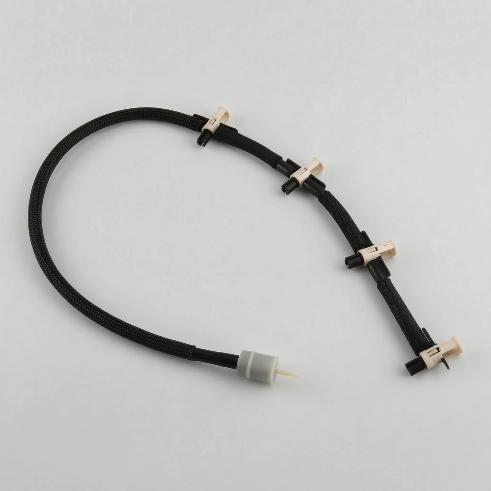Fuel Hose Assembly Curved Fuel Hose with Clip Fittings Oil Resistant Long-Lasting for Engine Repair, Vehicle Maintenance