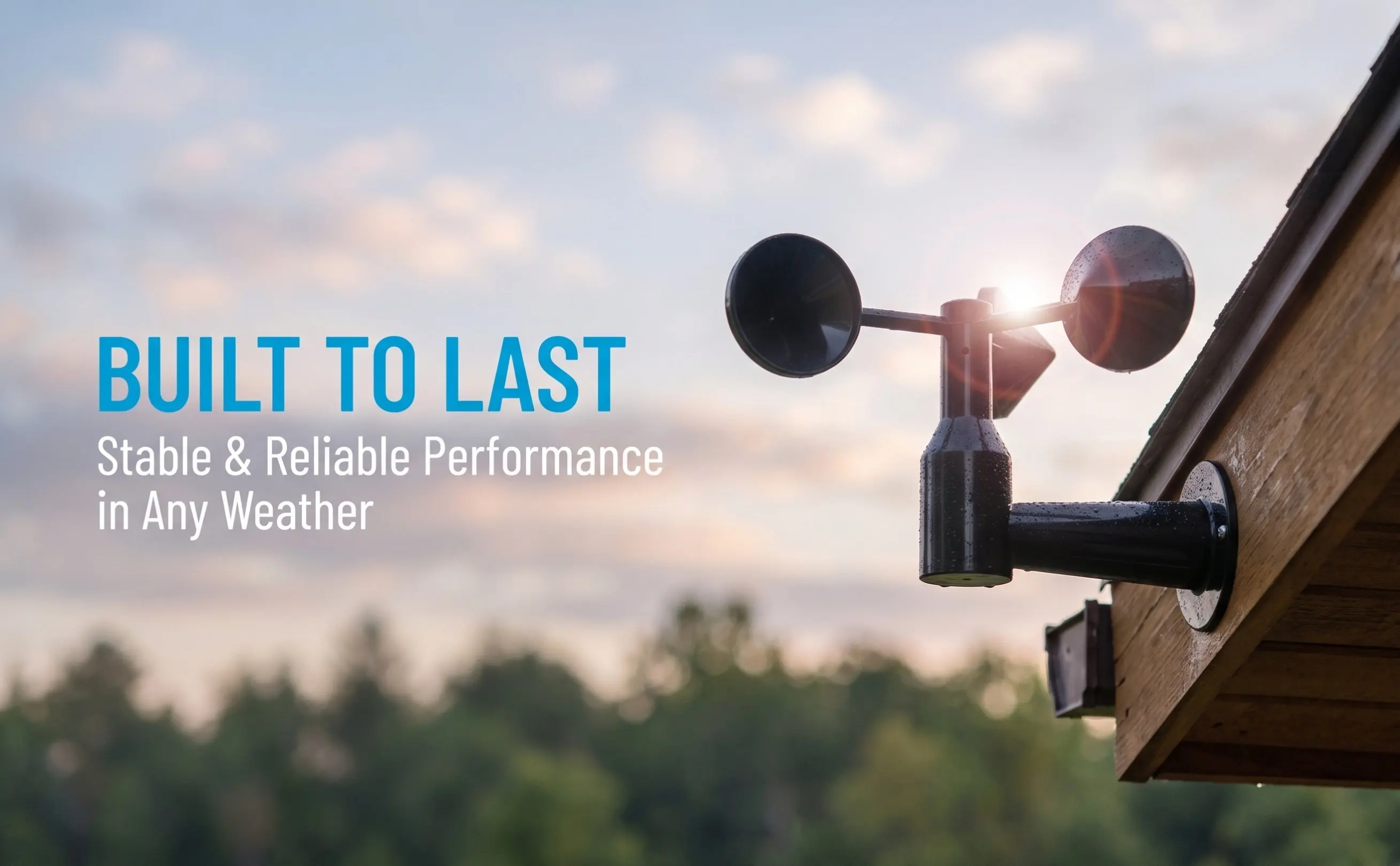 Sturdy ABS Anemometer Cup Wind Speed Meter Sensor Accurate Small Rotational Resistance Wide Range for Weather Stations