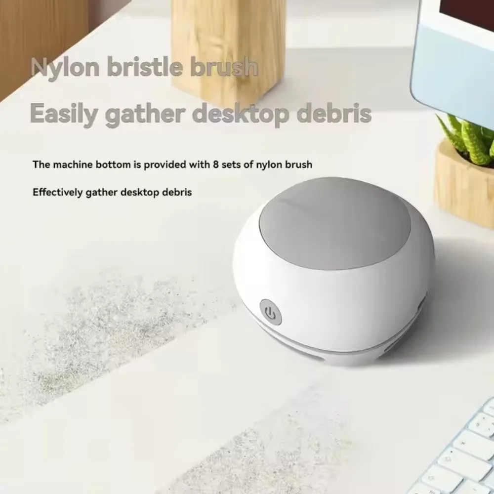 Mini Home and Office Desktop Vacuum Cleaner Car Cleaning Tool and Christmas Gift Sweeper for Desk Dust Removal