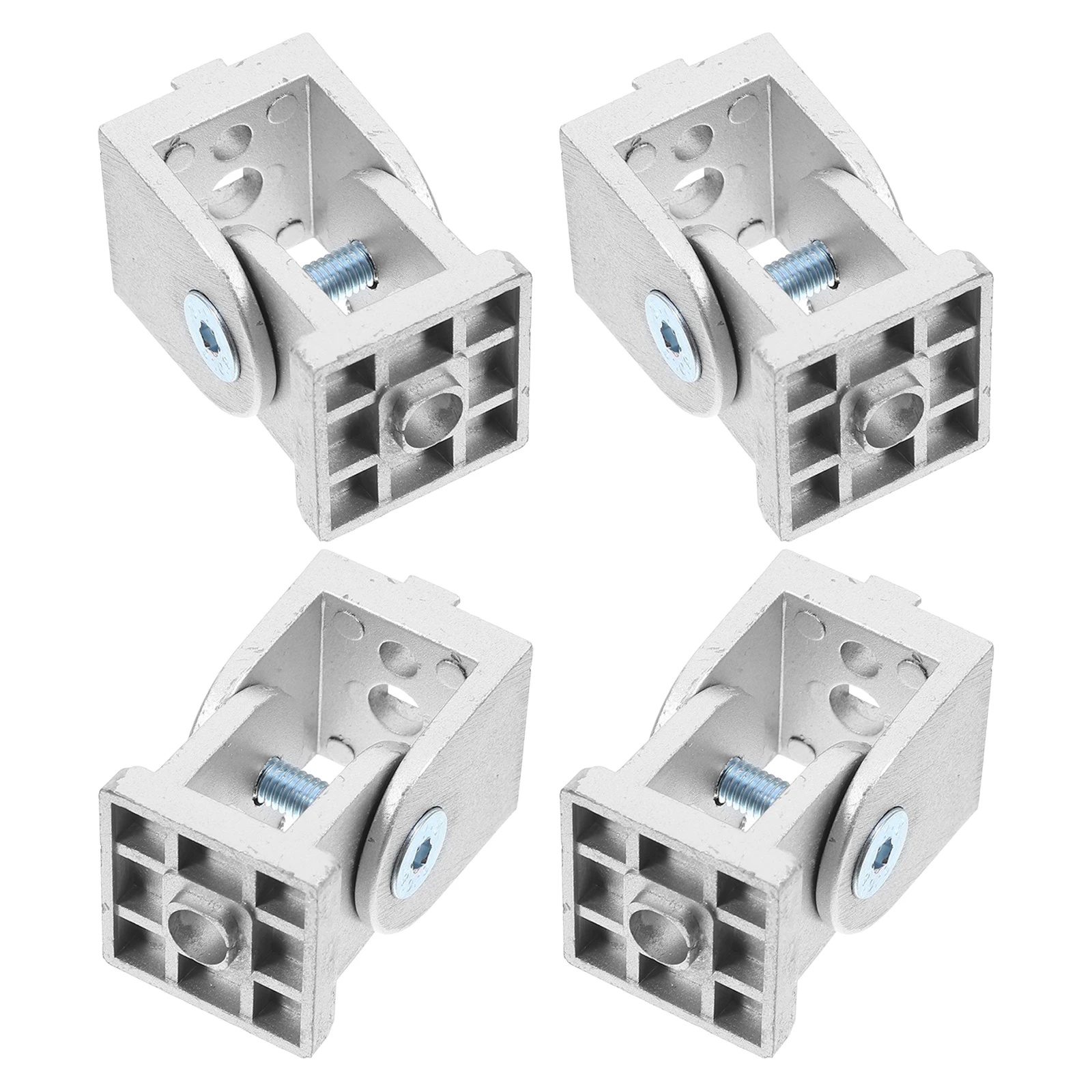 

4pcs Zinc Alloy Pivot Joint for 3030 Series Aluminum Extrusion Flexible Connector Silver Hardware Replacement Profile Socket