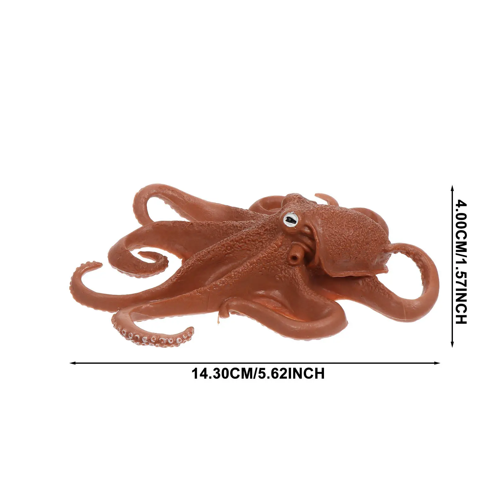 Realistic Octopus Figure Plastic Sea Animal Model Aquarium Decor Marine Life Ornament Educational Gift