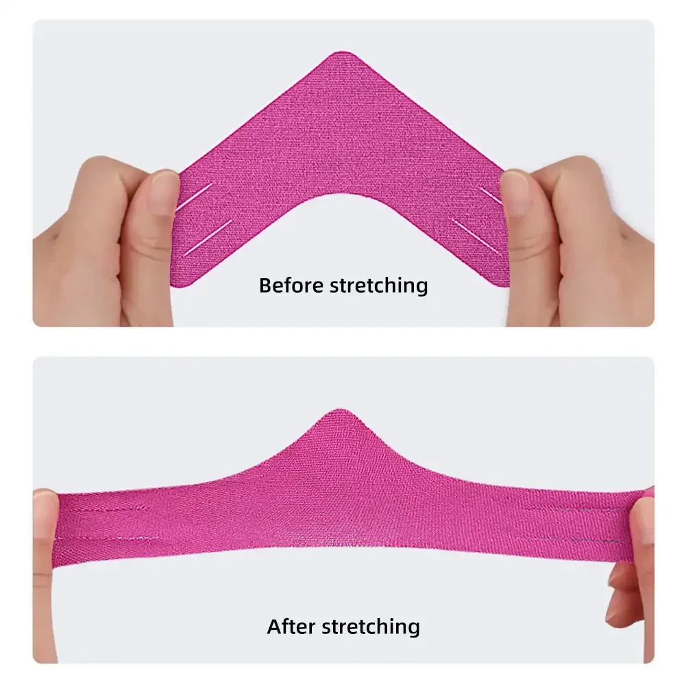 5 قطعة شريط علم الحركة على شكل حرف V شريط رياضي مرن يدعم ويحمي العضلات والركبتين والأكتاف والتهاب اللفافة الأخمصية للرياضة #5