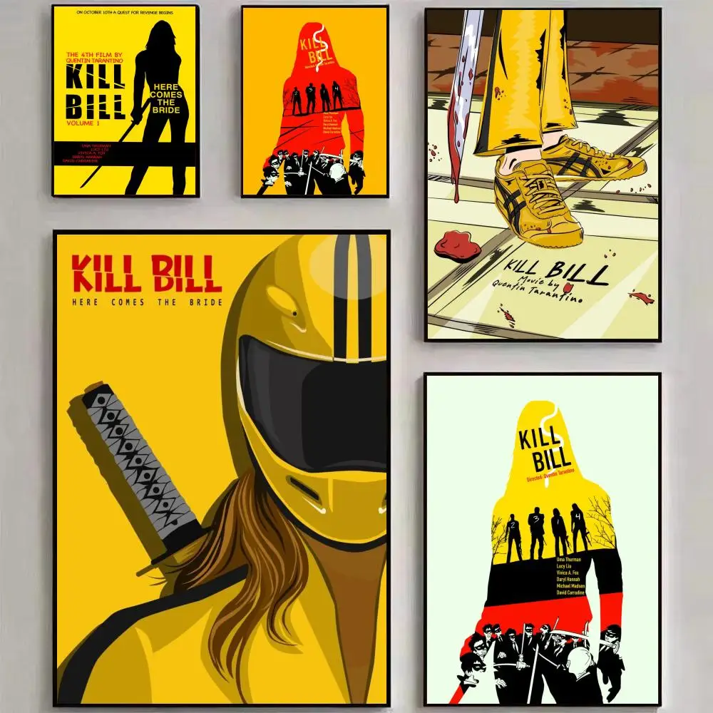 PC K-Kill B-Bill V-Volume 1 Classic Action Movies Poster HD art sticky wall waterproof home living room bedroom bar aesthetic
