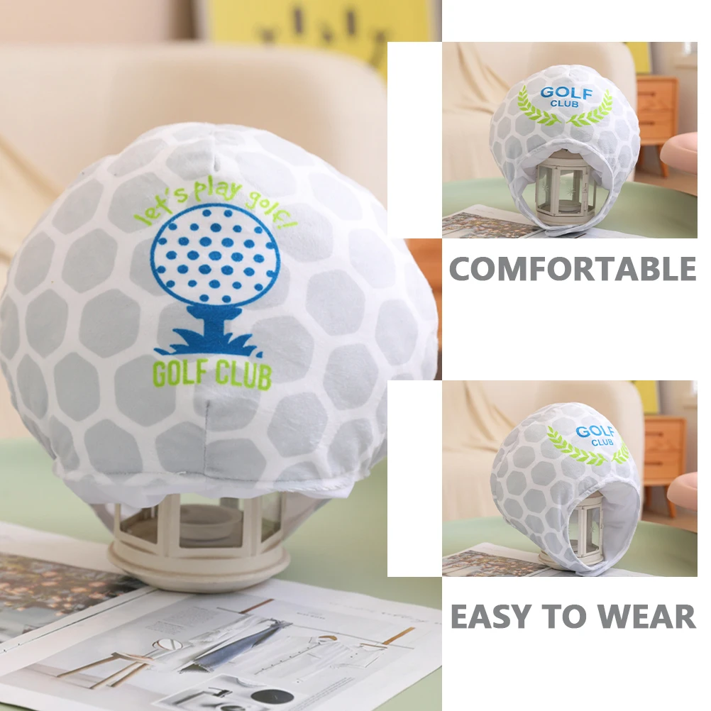 

Soft Golf Ball Style Headwear Comfortable Fit Hat for Cosplay Party Carnival Photography Prop Fun Festival Accessory Wearable