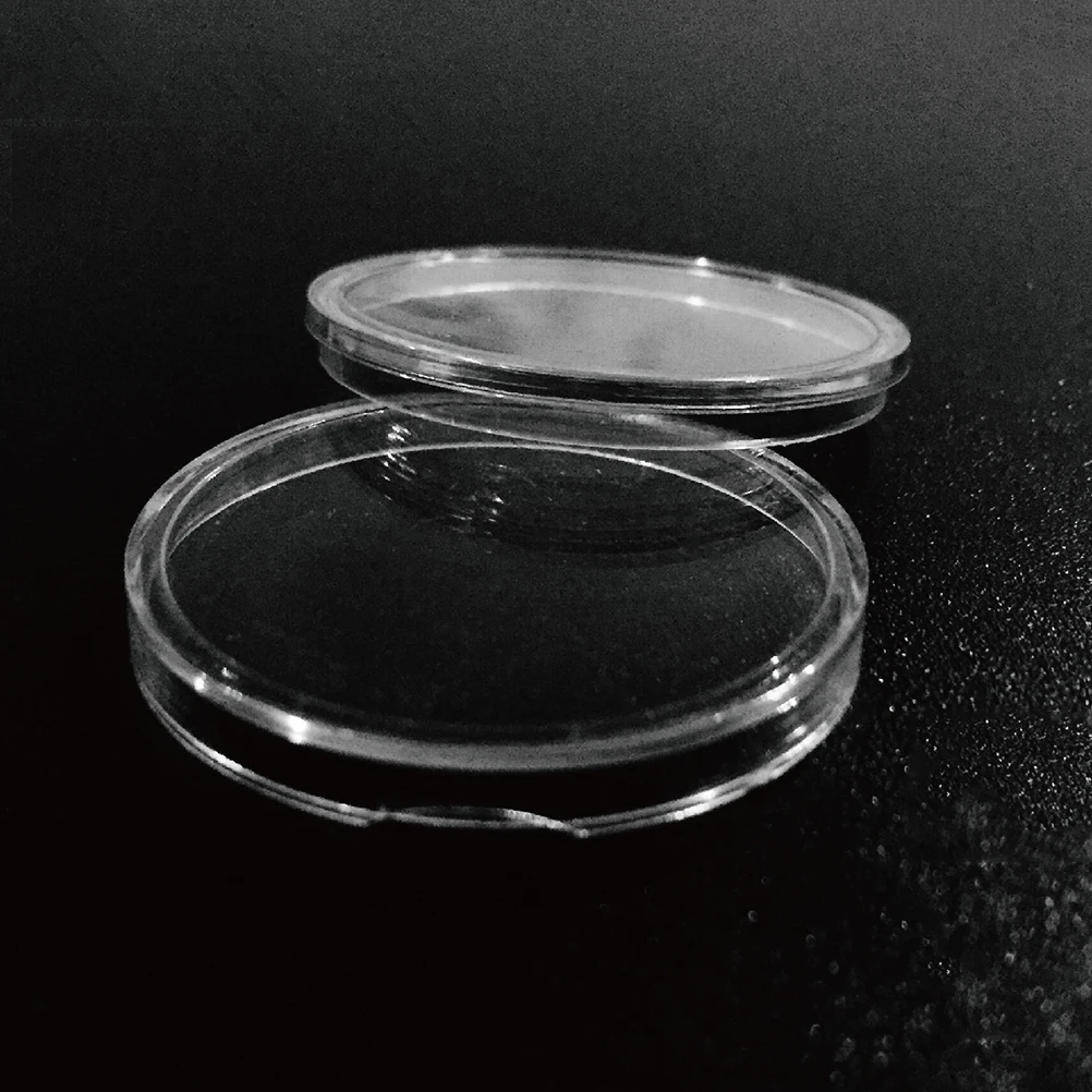 100Pcs 28Mm Durable Coin Storage Box Crystal Clear Protective Case For Advertising Sales Promotion Exhibitions