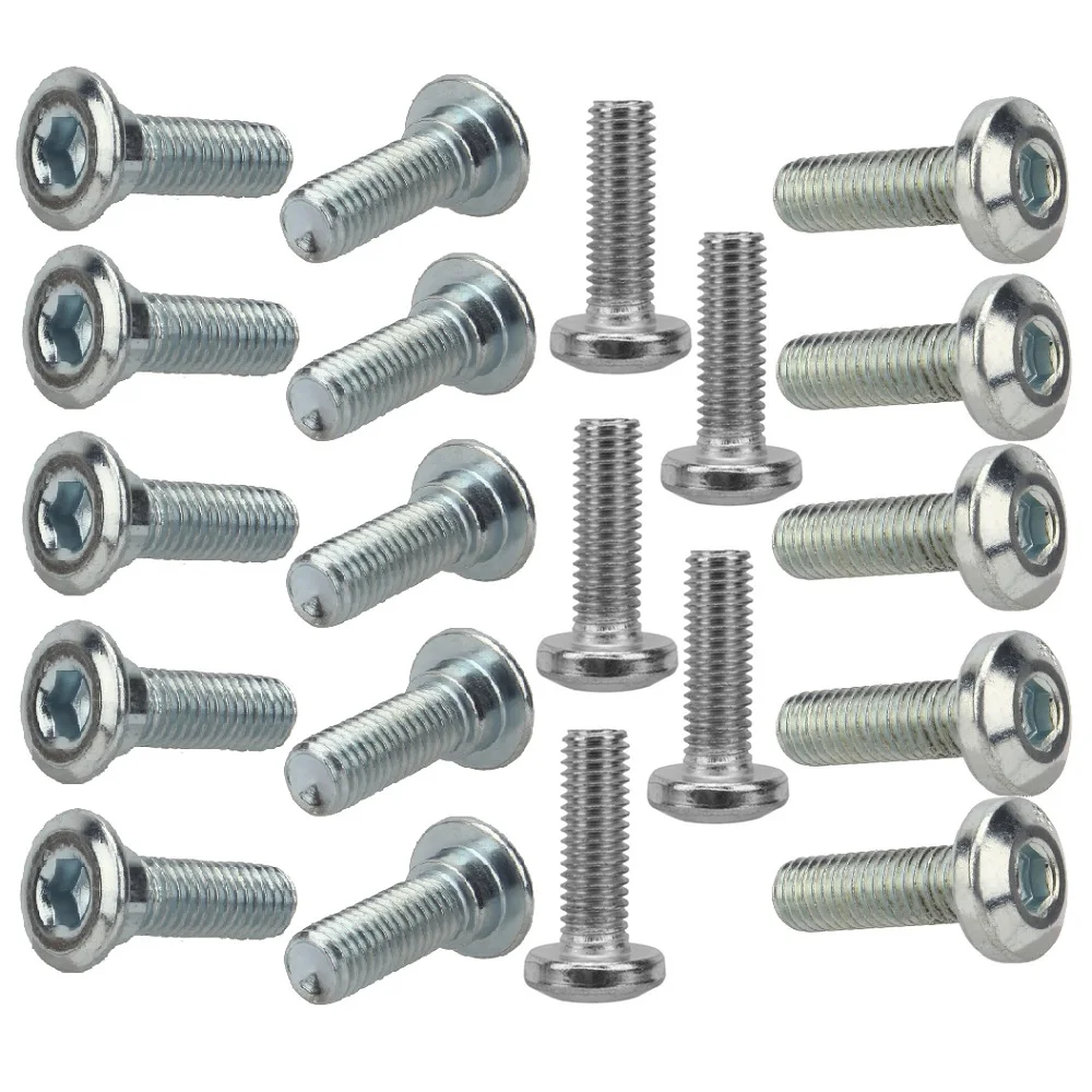 10Pcs M8 Electric Scooter Motorcycle Brake Disc Rotor Screws Bolts M8x25 Hexagon Socket Mount Screws with Step/No Step Universal