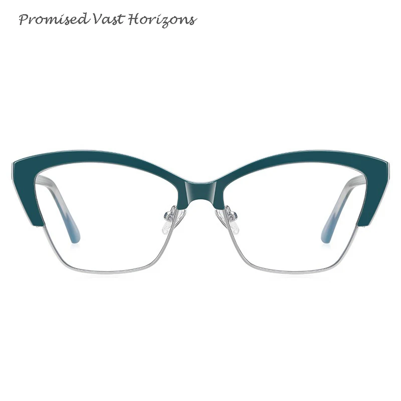 

TR Metal Stainless Steel Classic Design Optical Glasses European and American Ins Anti Blue Light Eyewear Frame