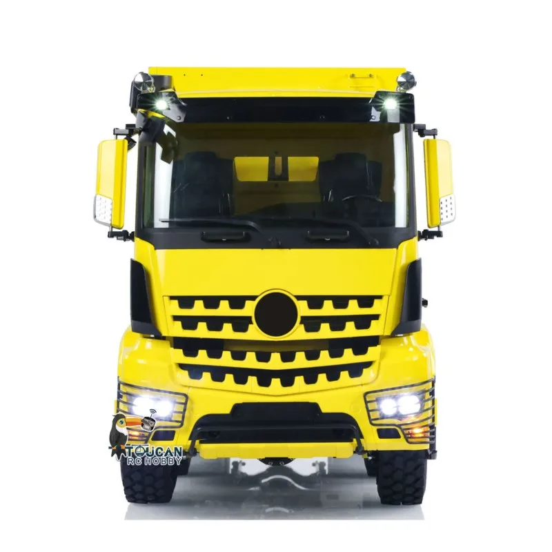 LESU 1/14 Metal Hydraulic RC Dump Truck Roll On/Off Tipper Waste Bin Car RTR I6S Light Sound Painted Finished Vehicle Car Toys